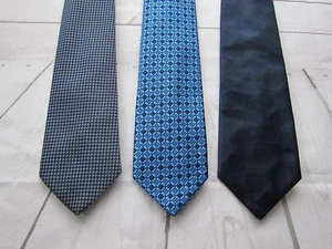 Paket mit 3 Krawatten Herren Krawatten - alle Blautöne - Bild 1 von 4
