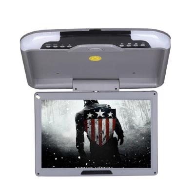 ATMOMO 13'' Wide LCD TFT Car Ceiling Flip Down Monitor Auto Roof Mount TV Grey US