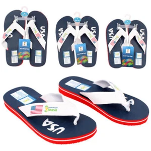 Chanclas Sandalias Para Hombre Zapatillas Deporte Fútbol Fútbol Brasil EE. UU. Copa Mundial de la FIFA - Imagen 1 de 10
