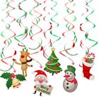 Christmas Party Ceiling Swirl Decora Kit With Hanging Snowman And Tree