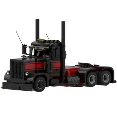 MOC-32428 1:17 Red&black Truck with Power Functions Kit 2307 Pieces Building Kit - Image 1 of 4