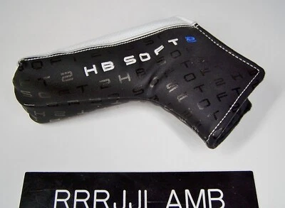 Cleveland HB SOFT 2 Huntington Beach Black White BLADE GOLF PUTTER HEADCOVER - Image 1 of 3