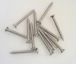 True Custom Shop® 12 Pack Nickel Long Humbucker Mounting Ring Screws for Gibson - Picture 1 of 3