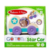 Melissa & Doug GO Tots Wooden Blue Star Car & Disk - FSC-Certified Materials