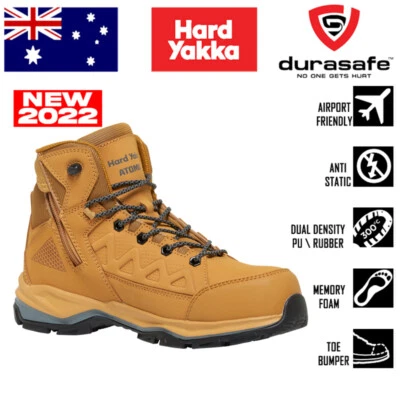  HARD YAKKA Y60334 Atomic 7-Inch Hybrid Size-Zip Safety Boot Whea - Image 1 of 4