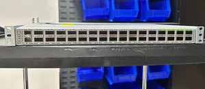 LOT OF 2 x CISCO N9K-C9332C 32-Port Nexus 9300 40G/100G Switch Dual P/S Grade A - Picture 1 of 3