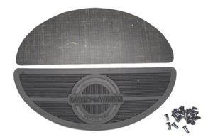 Half-Moon FOOT BOARD MATS PADS Canvas for 1940 - 1965 Harley 45 WLA Knucklehead - Picture 1 of 3