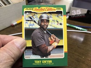 1986 Fleer Limited Edition Tony Gwynn Baseball Card #22 NM-MT FREE SHIPPING