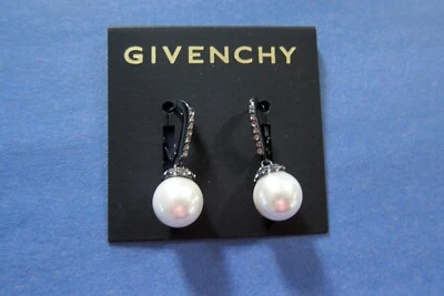 Pendientes de perlas de imitación Givenchy negro/blanco Foto 1 de 2