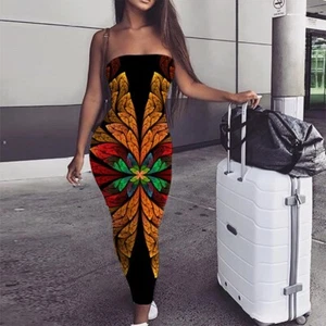 New ARRIVAL..Jamaican Color, Psychedelic Print Maxi Dress..Size....Medium - Picture 1 of 1