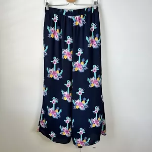 Altard State Hose weites Bein Medium marineblau Anker Blumen transparent Boot Sommer - Bild 1 von 7