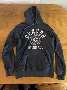 Denver Graphic Hoodie Adult Size L Drawstring Pullover - Picture 1 of 2