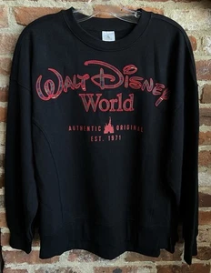 Disney Parks 2025 WDW Christmas Holiday Plaid Black Pullover Sweatshirt 2X NWT - Picture 1 of 3