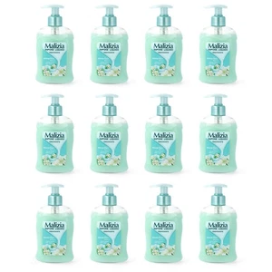 MALIZIA Flüssigseife Handseife Weißer Moschus 12x 300ml Spender - vorratspackung - Bild 1 von 4
