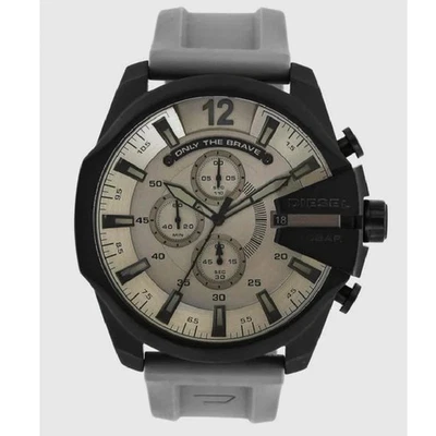 Diesel DZ4496 Mega Chief Reloj Hombre Negro y Gris Silicona Cronógrafo 59x51mm Foto 1 de 4