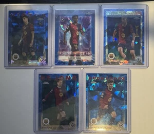 24- 25 Barcelona Topps Chrome Sapphire UEFA UCC Lot Lamine Yamal , Lopez, Etc. - Picture 1 of 6