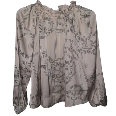 Blusa H&M Manga Larga Blanco y Negro Talla XS NUEVA CON ETIQUETAS Foto 1 de 4