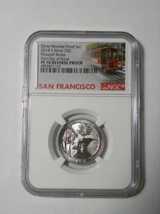 2018 S Silver Reverse Proof Quarter Pictured Rocks Quarter NGC PF 70 RP  FDOI - Picture 1 of 2