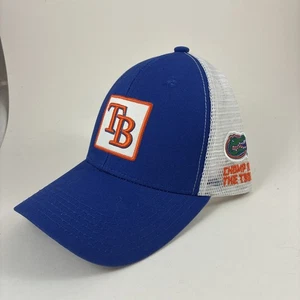 Tampabay Florida Gators Blue Orange Trucker Cap Baseball Snap Back Hat Mesh - Picture 1 of 10
