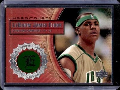 Lebron James Game Used Hard Court Floor 2003/04 Upper Deck RARE SSP LA Lakers - Image 1 of 2