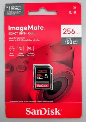 Tarjeta de memoria SanDisk ImageMate 256 GB SDXC UHS-I 150 MB/s SDSDUNC-256G-AW6KN Foto 1 de 2