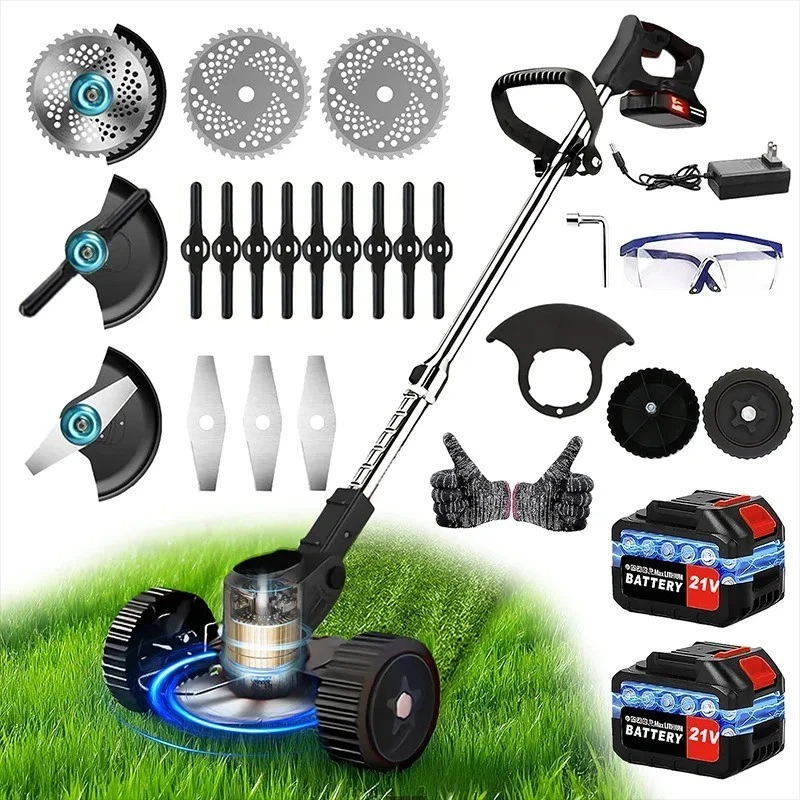 Cordless Electric Weed Lawn Eater Edger Yard Grass String Trimmer Cutter Mower - Image 1 of 4