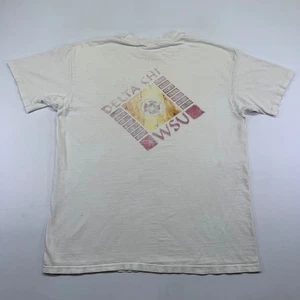 Vintage 90s Delta Chi WSU Cougars T Shirt Size XL Fraternity College Washington - Picture 1 of 15