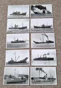10 Original WW2 era Merchant Navy Ship Wright & Logan Library Photos 14x9cm - Picture 1 of 12