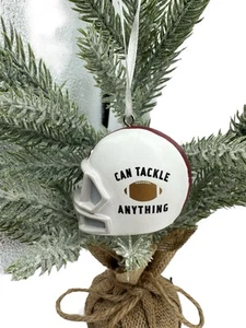Hallmark Christmas Ornament 2020 Football Helmet Can Tackle Anything Sports - Picture 1 of 5