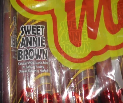 Lote de 86 palitos de carne de campo dulce annie marrón barbacoa arce tocino pepperoni Foto 1 de 4