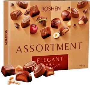 ROSHEN Milk Chocolate Candy Assortment Elegant Ukrainian Gift Sweet Box 145g - Picture 1 of 1