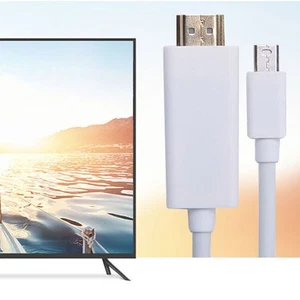 Mini DP To HDMI Cable Adapter Display Port Thunderbolt For Apple MacBook Air Pro - Picture 1 of 10