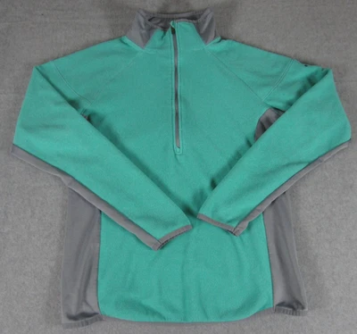 Pullover Columbia 1/4 Cremallera Mujer Medio Verde Polar Omni Wick Advance Evap Foto 1 de 4
