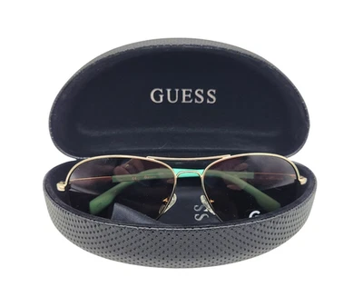 Óculos de sol Guess aviador novo na caixa GG 1121 32F armação verde retrô autêntico - Imagem 1 de 4