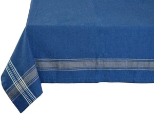 Mantel rectangular o cuadrado a rayas (azul náutico, 60 x 84... - Imagen 1 de 5