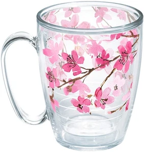 Sakura Japanese Cherry Blossom Made in USA Double Walled Insulated Tumbler Cu... - Picture 1 of 8