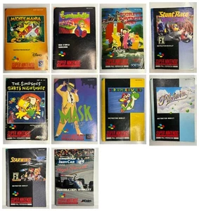 Super Nintendo SNES Game Manuals - Various Titles - Multi Listing - No Games - Picture 1 of 11