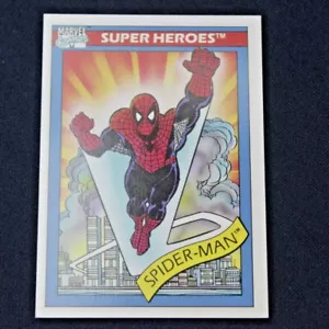 1990 Marvel Universe Super Heroes Serie 1 Impel #30 Cosmic Spider-Man Karte - Bild 1 von 6
