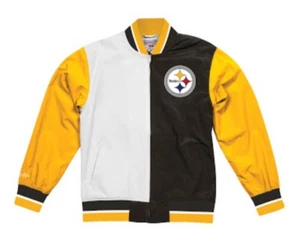 Pittsburgh Steelers Mitchell & Ness NFL Men's Team History Warm Up Jacket 2.0 - Picture 1 of 2