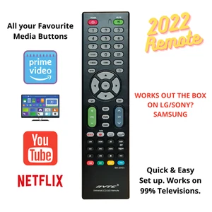 Universal TV Remote Control For All Devices Perfect Replacement Controller HD - Picture 1 of 4