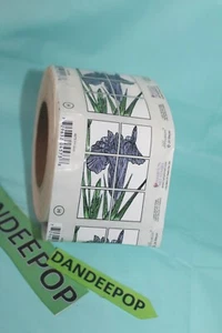 Hampton Arts Roll Decommissioned Sticker Roll Jill Meyer Iris Grid 4573 - Picture 1 of 7