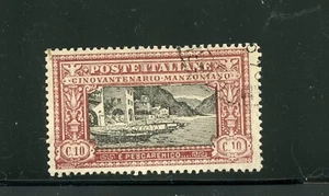 Italy #165 (I524) Fishing Scene 10c brown red & black, Used, FVF, CV$180.00 - Picture 1 of 2