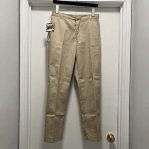 AUTHENTIC GALAXY Beige Double Knee School Uniform Pants Boys Size 18 NEW - Picture 1 of 15
