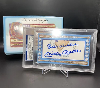 Historic Autographs The Decades 1950s #61 Mickey Mantle 16/25 PSA/DNA - Rare! - Image 1 of 4