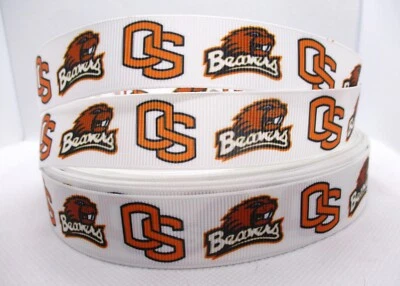 Oregon State Beavers 7/8" Grosgrain Ribbon~ YOUR CHOICE: 5 or 10 Yards - Image 1 of 3