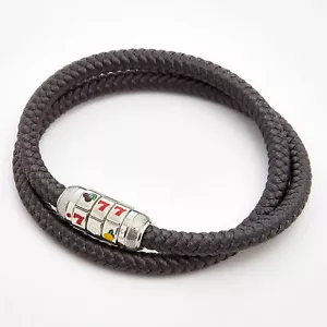 PULSERA TATEOSSIAN SLOT/MÁQUINA DE FRUTAS IP ACERO Y ENVOLTURA GRIS BR0702 - Imagen 1 de 1