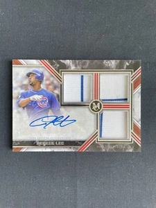 2022 Topps Museum Collection Derrek Lee Signature Swatches Triple Relic /200 SP - Picture 1 of 3