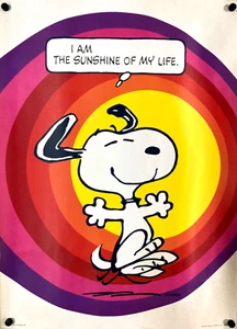 VINTAGE HALLMARK PEANUTS 20" X 28" WALL DECORATION with SNOOPY - Picture 1 of 6