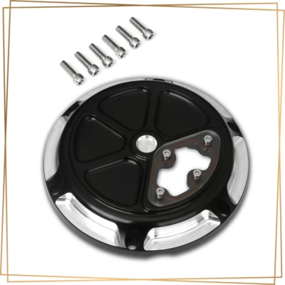 Chrome Clarity Derby Cover for Harley Sportster 2004+ Foto 1 de 4