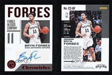 2018-19 Panini Chronicles Chronicles Signatures Red Bryn Forbes #CS-BF Auto